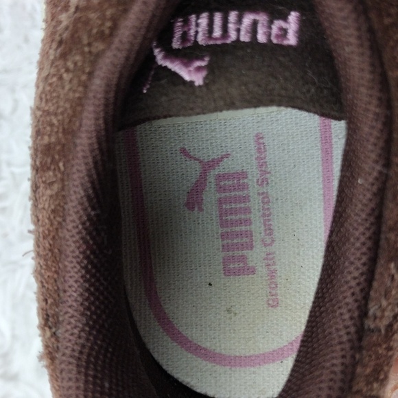 Puma Growth Control System Brown Pink Suede Round Toe Low Top Lace Up Sneakers - Picture 8 of 16